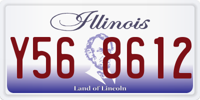 IL license plate Y568612