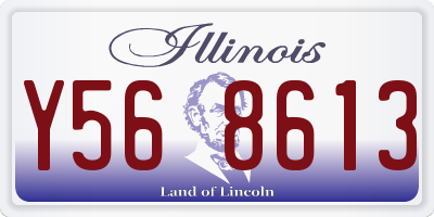 IL license plate Y568613