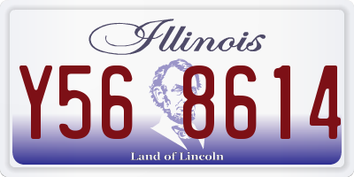 IL license plate Y568614