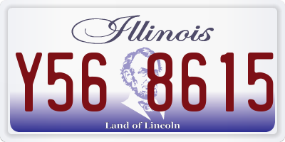 IL license plate Y568615