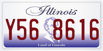 IL license plate Y568616