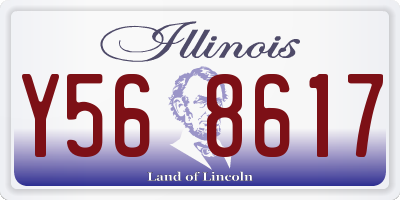 IL license plate Y568617