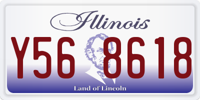 IL license plate Y568618
