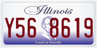 IL license plate Y568619