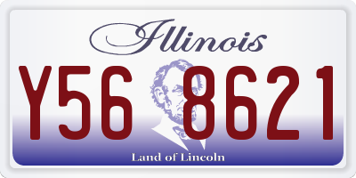 IL license plate Y568621