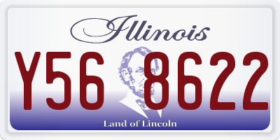 IL license plate Y568622