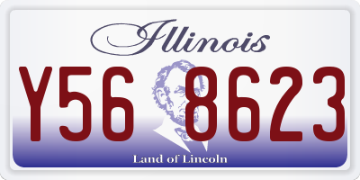 IL license plate Y568623