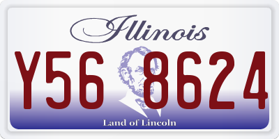 IL license plate Y568624