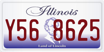 IL license plate Y568625