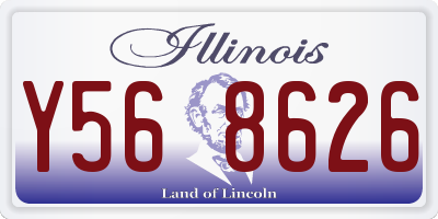 IL license plate Y568626