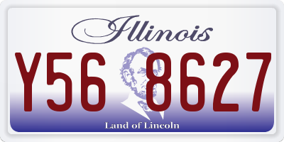 IL license plate Y568627
