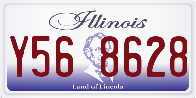 IL license plate Y568628