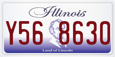 IL license plate Y568630