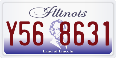 IL license plate Y568631