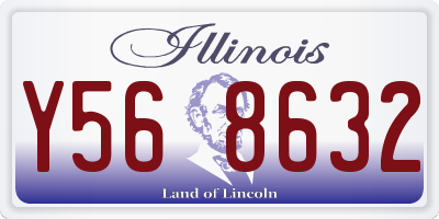 IL license plate Y568632