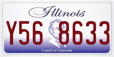 IL license plate Y568633