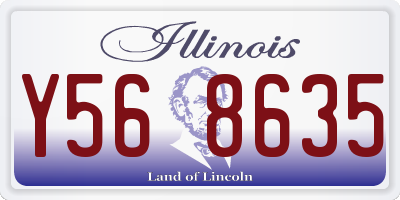 IL license plate Y568635