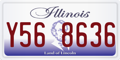 IL license plate Y568636