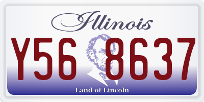 IL license plate Y568637