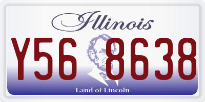IL license plate Y568638