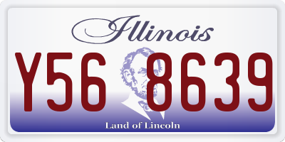 IL license plate Y568639
