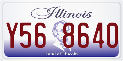 IL license plate Y568640