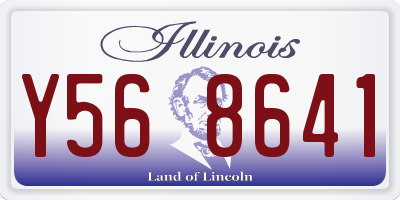IL license plate Y568641