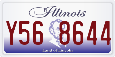 IL license plate Y568644