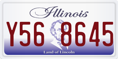 IL license plate Y568645