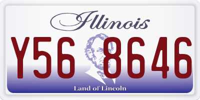 IL license plate Y568646