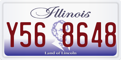 IL license plate Y568648