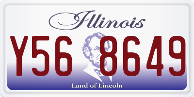 IL license plate Y568649