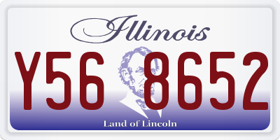 IL license plate Y568652