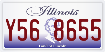 IL license plate Y568655