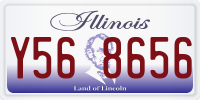 IL license plate Y568656