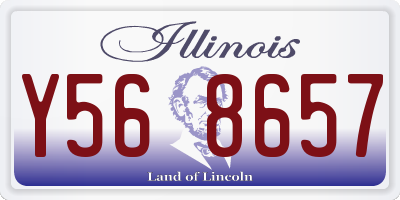 IL license plate Y568657