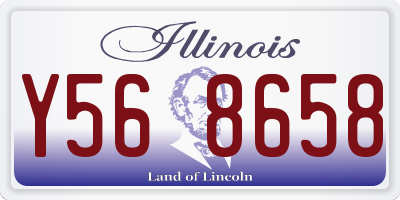 IL license plate Y568658