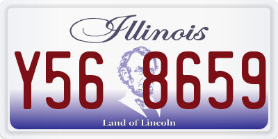 IL license plate Y568659