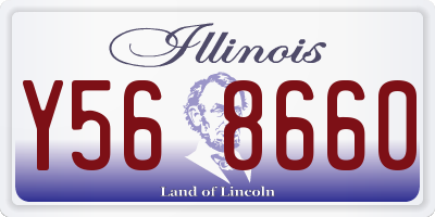 IL license plate Y568660