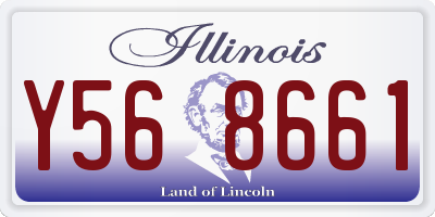 IL license plate Y568661