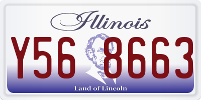 IL license plate Y568663
