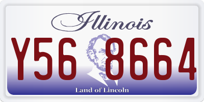 IL license plate Y568664