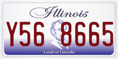 IL license plate Y568665