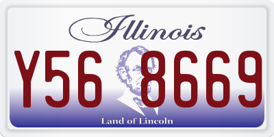 IL license plate Y568669