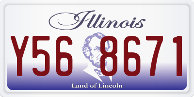 IL license plate Y568671
