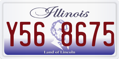 IL license plate Y568675