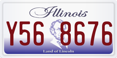 IL license plate Y568676