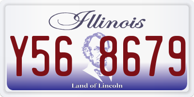IL license plate Y568679