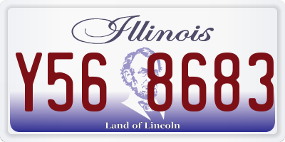 IL license plate Y568683