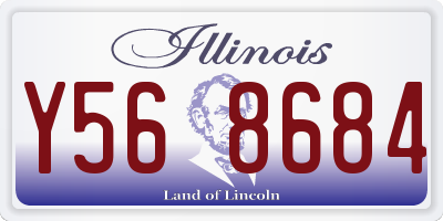 IL license plate Y568684